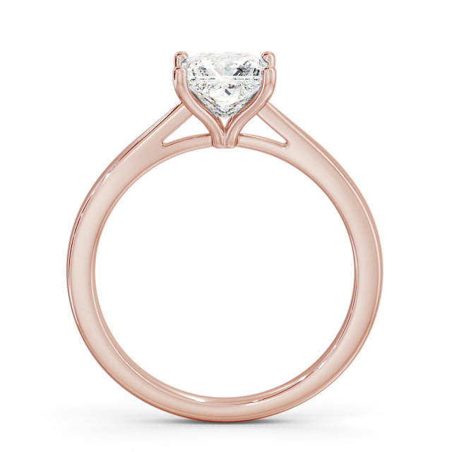 Princess Diamond Engagement Ring 9K Rose Gold Solitaire - Monaco ENPR39_RG_UP