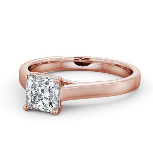  Princess Diamond Engagement Ring 9K Rose Gold Solitaire - Valleta ENPR42_RG_THUMB2 