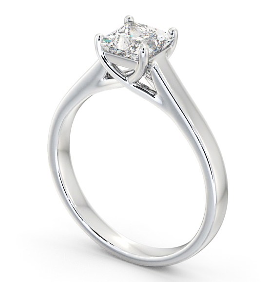 Princess Diamond Trellis Design Engagement Ring Platinum Solitaire ENPR42_WG_THUMB1 