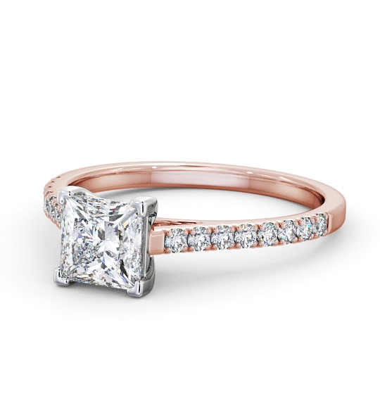 Cornelia Princess Diamond Engagement Ring Cathedral Setting ENPR44_RWG_THUMB2 