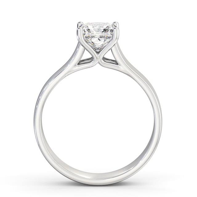 Princess Diamond Engagement Ring Platinum Solitaire - Ramona ENPR46_WG_UP