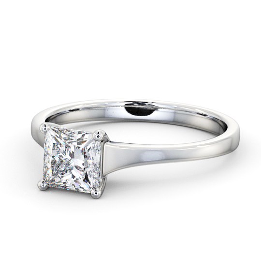  Princess Diamond Engagement Ring 18K White Gold Solitaire - Verity ENPR47_WG_THUMB2 