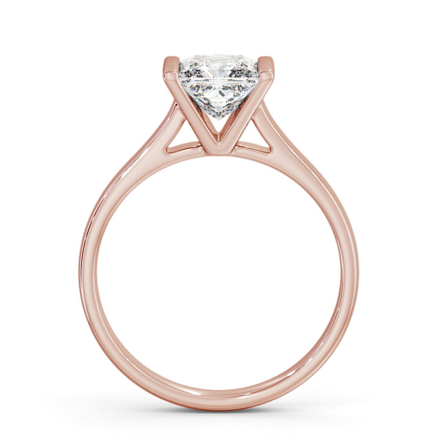 Princess Diamond Engagement Ring 18K Rose Gold Solitaire - Pennan ENPR48_RG_UP