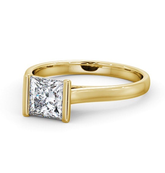  Princess Diamond Engagement Ring 18K Yellow Gold Solitaire - Pennan ENPR48_YG_THUMB2 