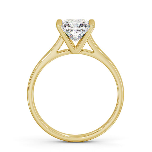 Princess Diamond Engagement Ring 18K Yellow Gold Solitaire - Pennan ENPR48_YG_UP