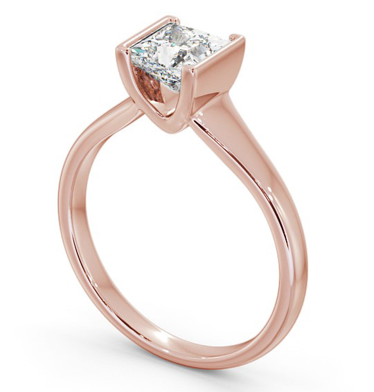 Princess Diamond Tension Set Engagement Ring 9K Rose Gold Solitaire ENPR49_RG_THUMB1