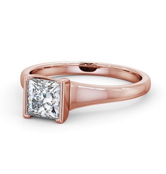  Princess Diamond Engagement Ring 18K Rose Gold Solitaire - Jupiter ENPR49_RG_THUMB2 