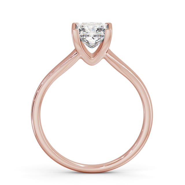 Princess Diamond Engagement Ring 18K Rose Gold Solitaire - Jupiter ENPR49_RG_UP