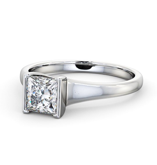  Princess Diamond Engagement Ring 18K White Gold Solitaire - Jupiter ENPR49_WG_THUMB2 