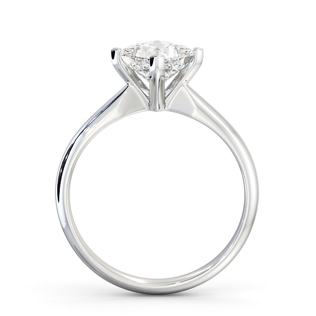 Princess Diamond Engagement Ring 9K White Gold Solitaire - Durham ENPR50_WG_UP