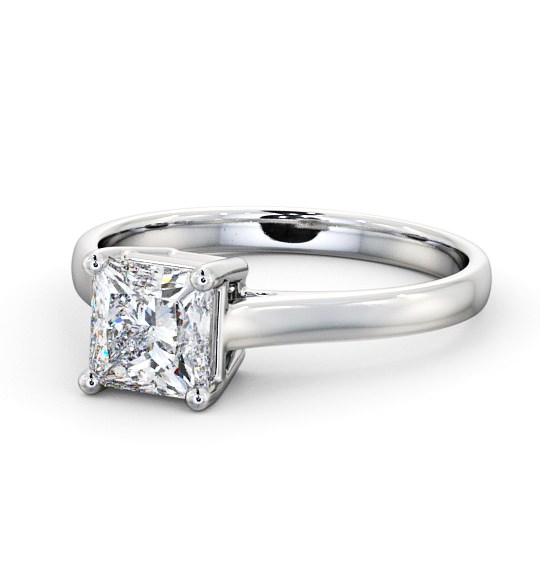  Princess Diamond Engagement Ring Platinum Solitaire - Ava ENPR51_WG_THUMB2 