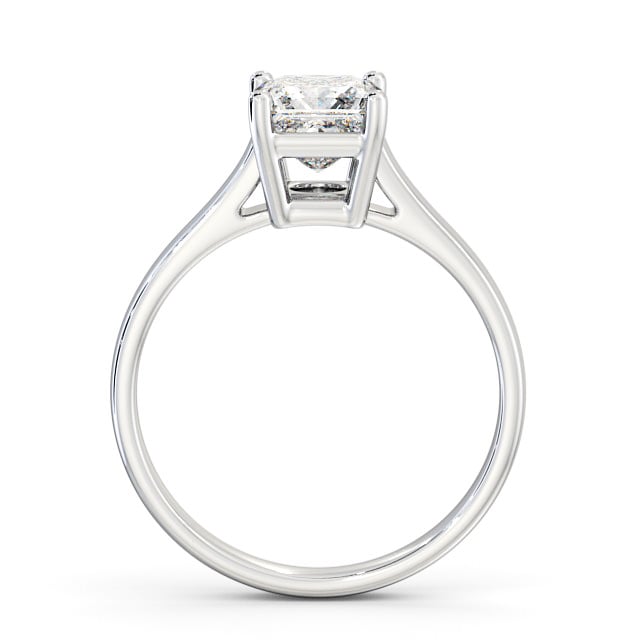 Princess Diamond Engagement Ring 9K White Gold Solitaire - Ava ENPR51_WG_UP