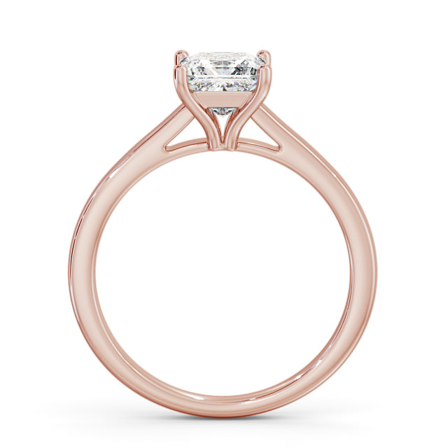 Princess Diamond Engagement Ring 18K Rose Gold Solitaire - Camelia ENPR52_RG_UP