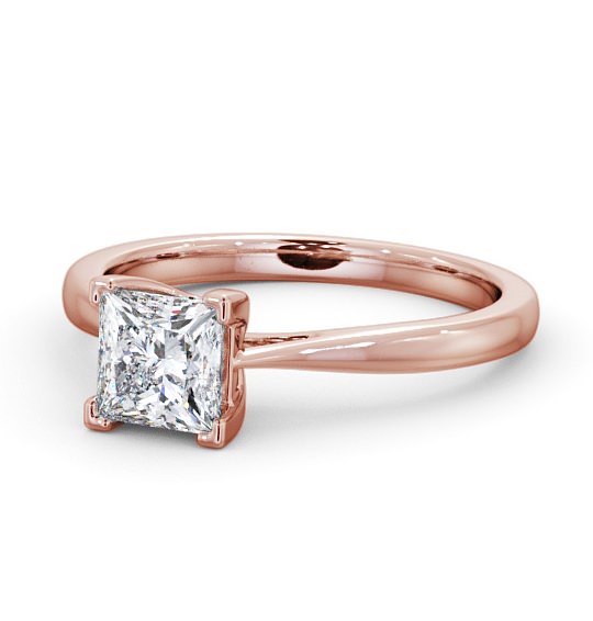  Princess Diamond Engagement Ring 18K Rose Gold Solitaire - Bewley ENPR53_RG_THUMB2 