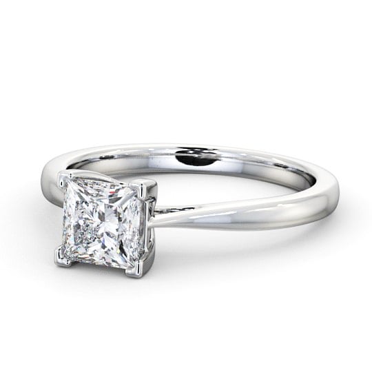  Princess Diamond Engagement Ring Platinum Solitaire - Bewley ENPR53_WG_THUMB2 