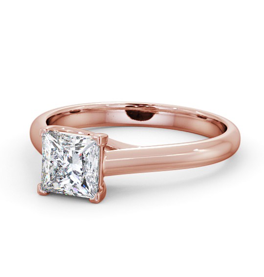  Princess Diamond Engagement Ring 18K Rose Gold Solitaire - Audlem ENPR54_RG_THUMB2 