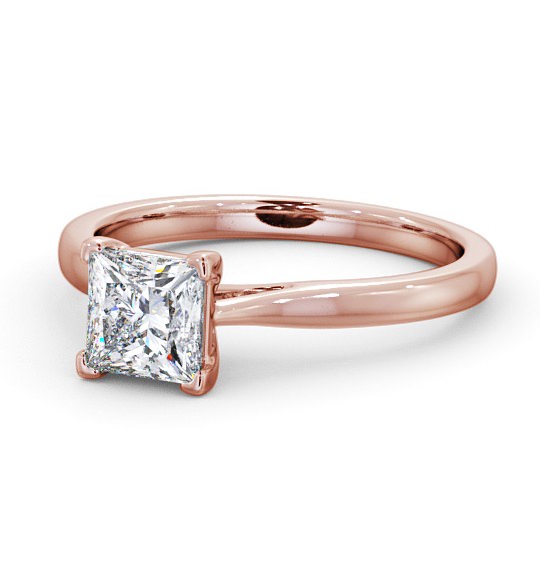  Princess Diamond Engagement Ring 9K Rose Gold Solitaire - Ousby ENPR55_RG_THUMB2 