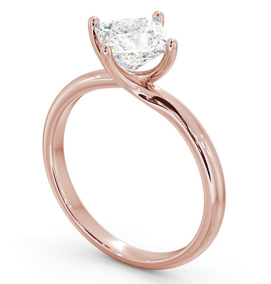 Princess Diamond Rotated Head Engagement Ring 18K Rose Gold Solitaire ENPR56_RG_THUMB1