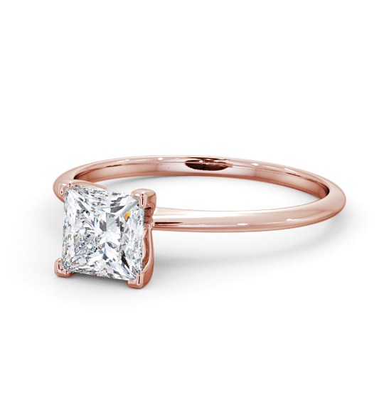  Princess Diamond Engagement Ring 18K Rose Gold Solitaire - Ernesta ENPR58_RG_THUMB2 