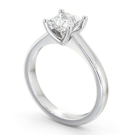Princess Diamond Engagement Ring 9K White Gold Solitaire - Aisby ENPR5_WG_THUMB1