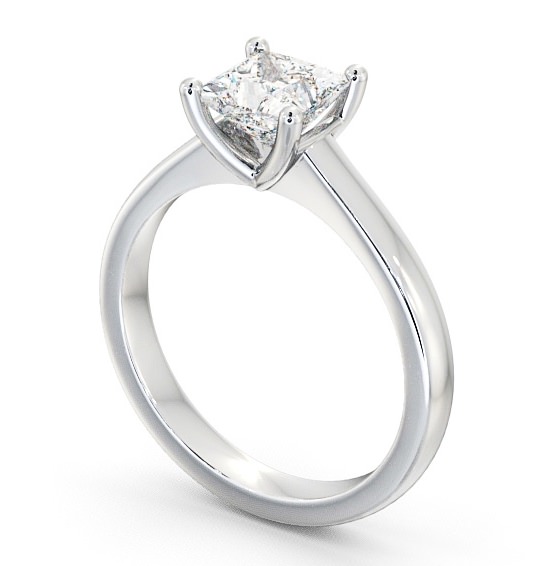 Princess Diamond Elegant Engagement Ring Palladium Solitaire ENPR5_WG_THUMB1