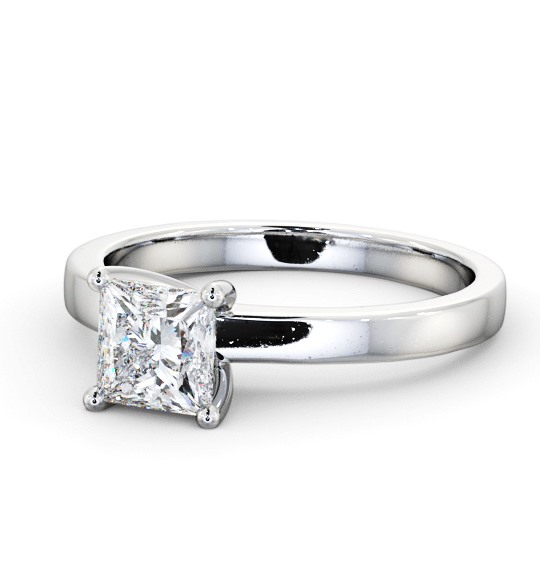  Princess Diamond Engagement Ring 18K White Gold Solitaire - Padma ENPR60_WG_THUMB2 