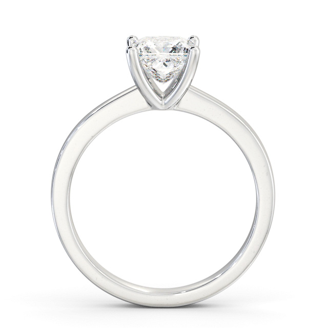 Princess Diamond Engagement Ring 18K White Gold Solitaire - Padma ENPR60_WG_UP