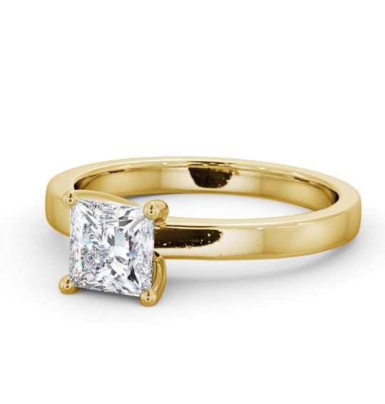  Princess Diamond Engagement Ring 9K Yellow Gold Solitaire - Padma ENPR60_YG_THUMB2 