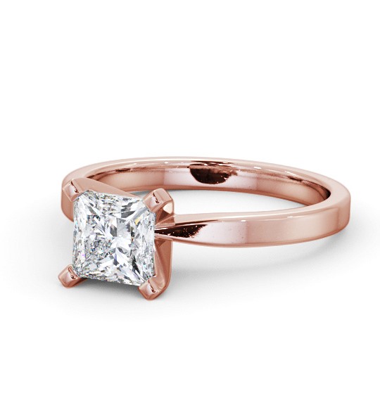  Princess Diamond Engagement Ring 9K Rose Gold Solitaire - Cordola ENPR62_RG_THUMB2 