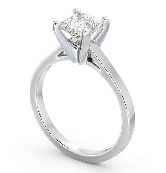 Princess Diamond Engagement Ring 9K White Gold Solitaire - Bernel ENPR63_WG_THUMB1