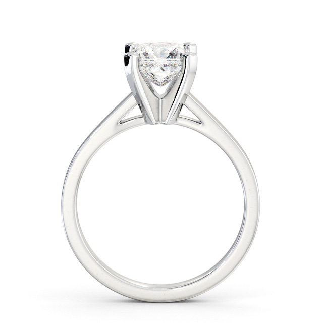 Princess Diamond Engagement Ring 9K White Gold Solitaire - Bernel ENPR63_WG_UP