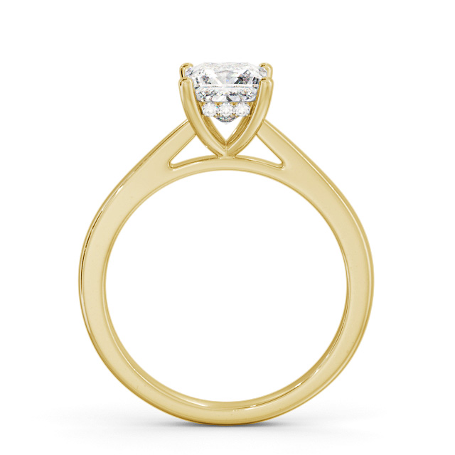 Princess Diamond Engagement Ring 18K Yellow Gold Solitaire - Ivegil ENPR65_YG_UP