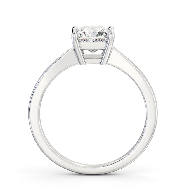 Princess Diamond Engagement Ring 18K White Gold Solitaire - Leziate ENPR66_WG_UP