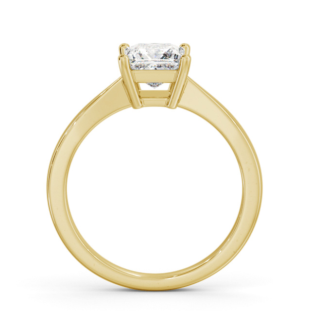 Princess Diamond Engagement Ring 18K Yellow Gold Solitaire - Leziate ENPR66_YG_UP