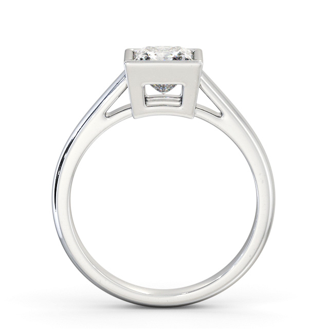 Princess Diamond Engagement Ring Platinum Solitaire - Morgana ENPR67_WG_UP