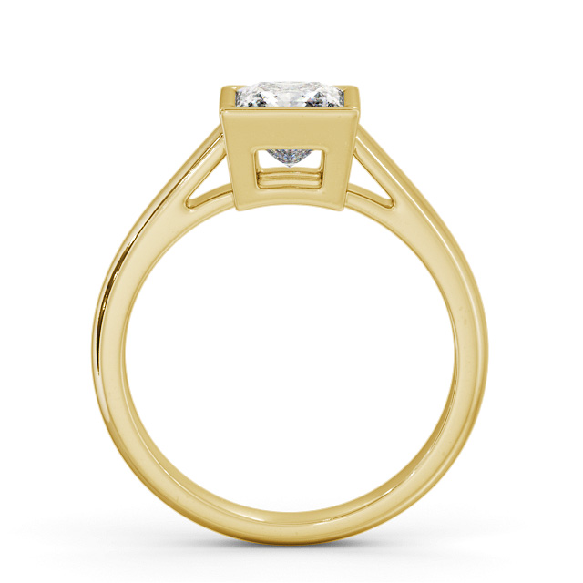 Princess Diamond Engagement Ring 18K Yellow Gold Solitaire - Morgana ENPR67_YG_UP