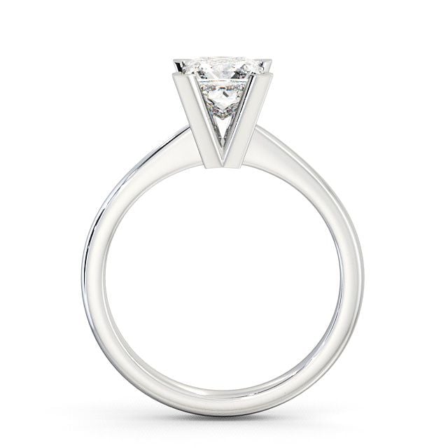 Princess Diamond Engagement Ring 18K White Gold Solitaire - Halsall ENPR6_WG_UP