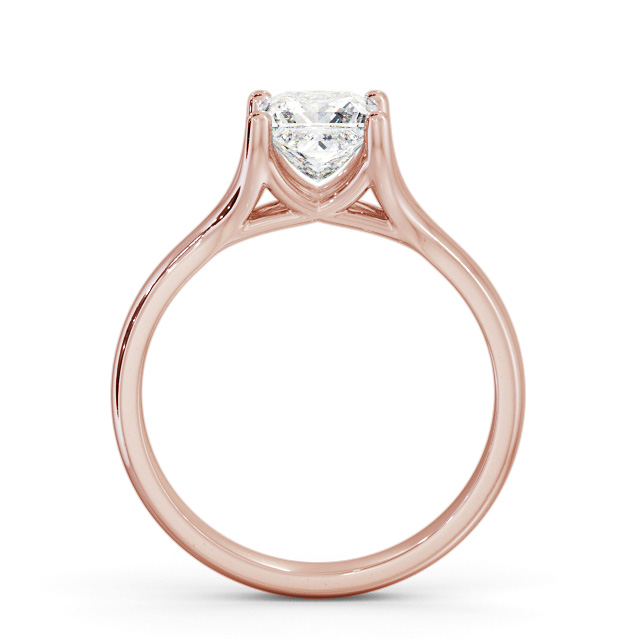 Princess Diamond Engagement Ring 9K Rose Gold Solitaire - Heugh ENPR70_RG_UP