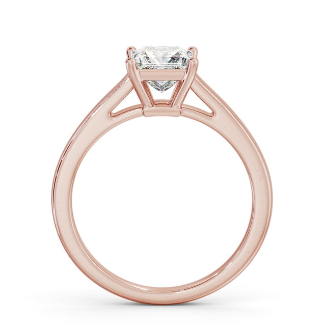 Princess Diamond Engagement Ring 18K Rose Gold Solitaire - Louise ENPR72_RG_UP
