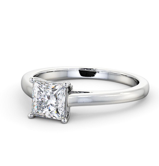  Princess Diamond Engagement Ring 9K White Gold Solitaire - Louise ENPR72_WG_THUMB2 