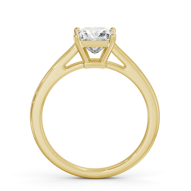 Princess Diamond Engagement Ring 9K Yellow Gold Solitaire - Louise ENPR72_YG_UP