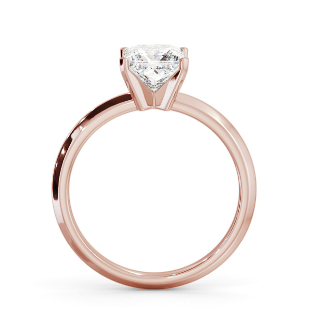Princess Diamond Engagement Ring 9K Rose Gold Solitaire - Nimra ENPR78_RG_UP