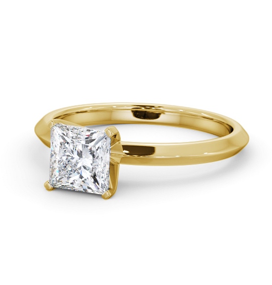  Princess Diamond Engagement Ring 9K Yellow Gold Solitaire - Nimra ENPR78_YG_THUMB2 