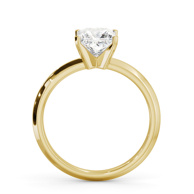 Princess Diamond Engagement Ring 18K Yellow Gold Solitaire - Nimra ENPR78_YG_UP