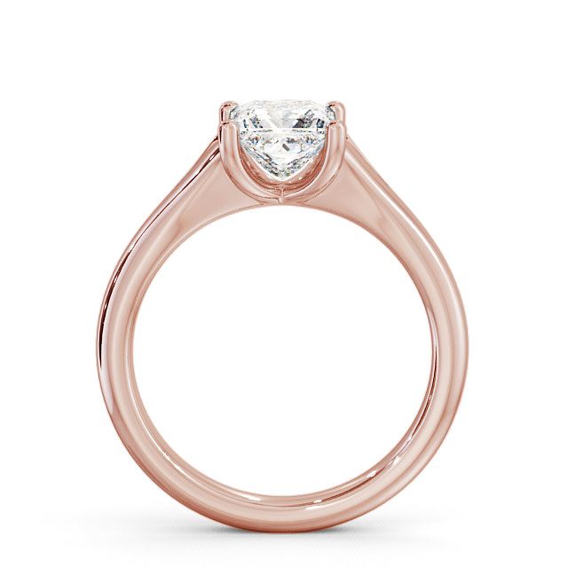 Princess Diamond Engagement Ring 18K Rose Gold Solitaire - Belleau ENPR7_RG_UP