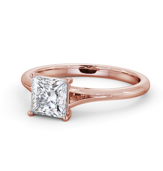  Princess Diamond Engagement Ring 9K Rose Gold Solitaire - Muirbury ENPR80_RG_THUMB2 