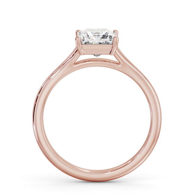 Princess Diamond Engagement Ring 9K Rose Gold Solitaire - Muirbury ENPR80_RG_UP
