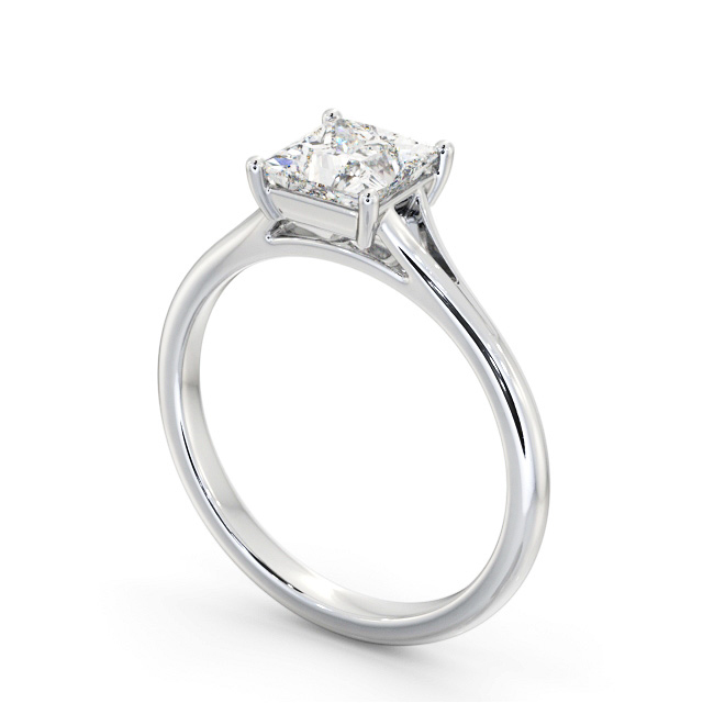 Princess Diamond Engagement Ring 9K White Gold Solitaire - Muirbury ENPR80_WG_SIDE