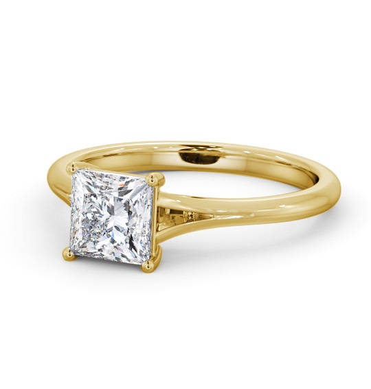  Princess Diamond Engagement Ring 9K Yellow Gold Solitaire - Muirbury ENPR80_YG_THUMB2 