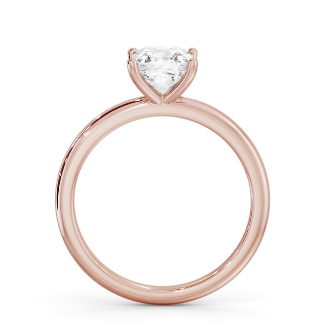 Princess Diamond Engagement Ring 18K Rose Gold Solitaire - Martina ENPR81_RG_UP